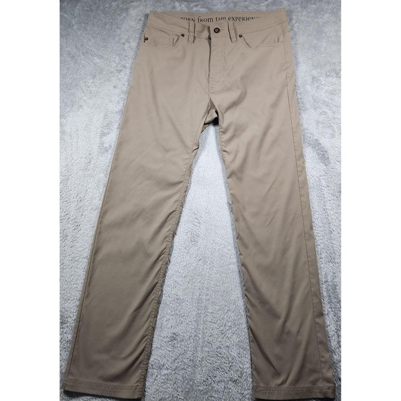 Prana Other - PrAna Pants Mens 32x32 Beige Slim Fit Chino Flat Front Casual 5 Pocket